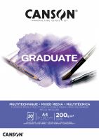 Альбом-склейка для смешанных техник Canson "Graduate Mix Media" A4 20 л 200 г