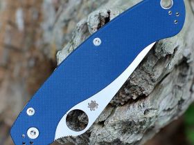 Складной нож Spyderco Military 2, сталь CPM SPY27, рукоять G10, синий