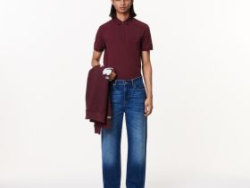 Мужское поло Lacoste PARIS стандартного кроя