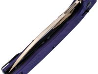 Складной нож Obertech ns-01 Drop point satin, сталь VG-10, рукоять G10, фиолетовый