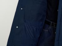 Утепленное пальто с накладными карманами