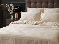 Постельное белье Ecru, страйп-сатин 40156