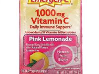 Emergen-C, Витамин C, смесь ароматизированных газированных напитков, розовый лимонад, 1000 мг, 30 пакетиков по 9,4 г (0,33 унции)