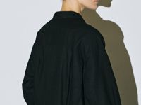 Рубашка с длинным рукавом из смесового льна, Черный