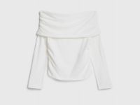 Лонгслив для девочек, Белый