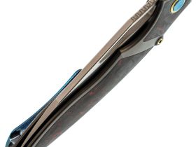 Нож складной RK1902 Rikeknife, сталь M390, рукоять титан/карбон, красный