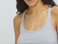 Майка в рубчик, Серый