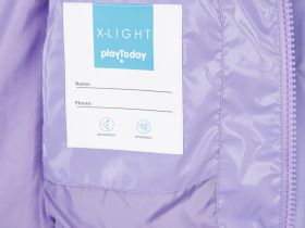 Куртка текстильная с полиуретановым покрытием для девочек (ветровка)