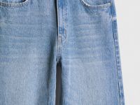 Широкие джинсы с высокой посадкой, Голубой