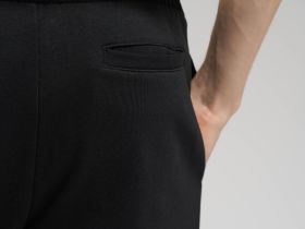 Брюки прямого кроя из футера