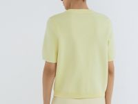 Кардиган с коротким рукавом, Желтый