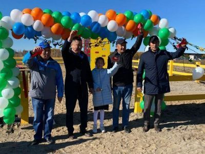 В Чурапче построили детскую площадку на средства гранта