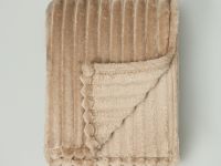 Плед Soft strip, серо-бежевый