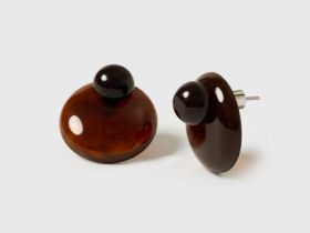 Серьги женские, Коричневый