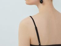 Укороченный топ на тонких бретелях, Коричневый