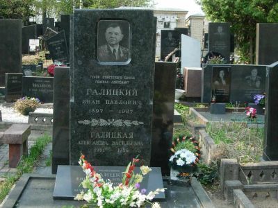 Могила - Галицкий Иван Павлович (1897-1987), Герой Советского Союза