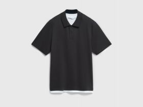 Поло с имитацией второго слоя, Коричневый