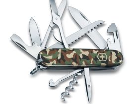 Нож перочинный Victorinox Huntsman Comouflage, сталь X55CrMo14, рукоять Cellidor®, камуфляж, 15 функций, 91мм