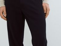 Чиносы из структурной ткани с ремнём, Синий