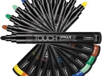 Маркер акриловый TOUCH "Opaque" наконечник средний, цвет золотой