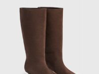 Сапоги из натуральной замши, Коричневый