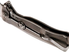 Нож складной LionSteel SR11 G (GREY), сталь Uddeholm Sleipner® Satin, рукоять титан по технологии Solid®, серый
