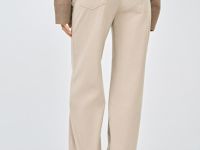 Прямые брюки из вельвета, Бежевый