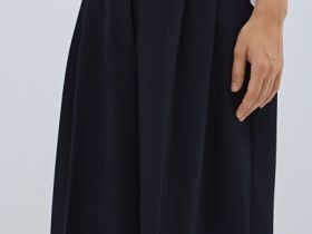 Широкие брюки со стрелками, Синий