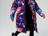 Пальто текстильное с полиуретановым покрытием для девочек