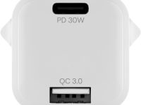 Зарядное устройство uBear Pulse Dual 30 Вт Белое