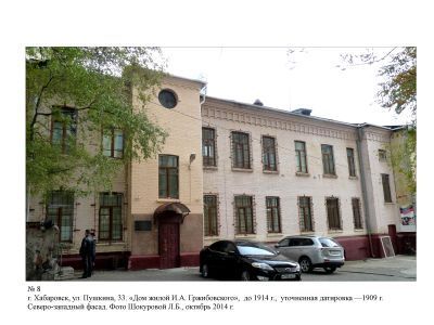 Дом жилой И.А. Гржибовского