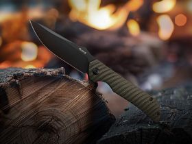 Нож складной Ruike P123-MB, сталь 14C28N, рукоять микарта, хаки