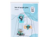 Набор акриловых значков MESHU "Horror", 3 шт