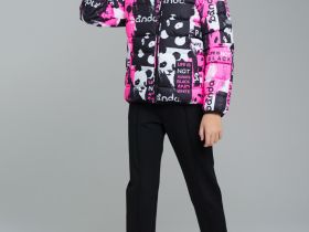 Куртка текстильная с полиуретановым покрытием для девочек