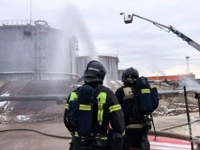 На Якутской ГРЭС-1 прошли учения по тушению пожара и ликвидации последствий ЧС