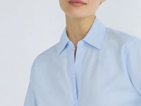 Рубашка из хлопка, Голубой