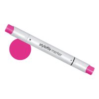 Маркер двухсторонний на спиртовой основе Stylefile Brush №456 розовый яркий