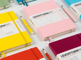 Записная книжка в линейку Leuchtturm A5 251 стр., твёрдая обложка, сиреневый