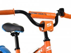 Детский велосипед Stark Tanuki 16 Boy, год 2023, цвет Зеленый-Белый