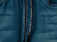 Брюки текстильные джинсовые утепленные флисом для мальчиков