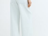 Широкие джинсы из плотного денима, Голубой