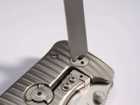 Нож складной LionSteel SR1 G, сталь Sleipner, рукоять титан