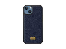 Чехол-накладка Keephone FengShang Series для iPhone 14 Plus искусственная кожа (синий)