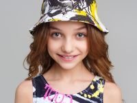 Панама текстильная для девочек