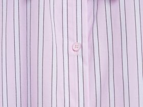 Рубашка в полоску из хлопка, Розовый