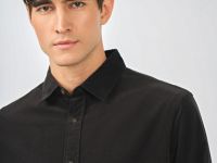 Рубашка из микровельвета, Коричневый