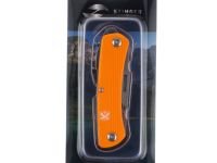 Нож перочинный Stinger 103 мм, 10 функций, оранжевый, в блистере