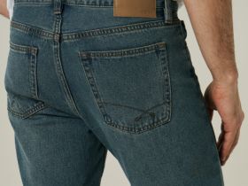 Зауженные джинсы, Синий