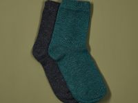 Носки Cozy Home, серый/зеленый