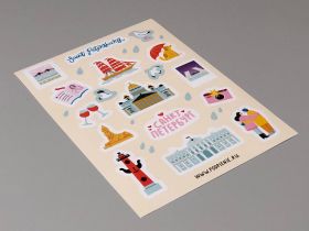 Стикеры "Цветной Петербург"